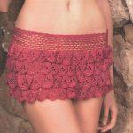 Crochet skirt PATTERN, beach crochet skirt, crochet mini skirt pattern.