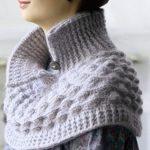 Crochet poncho PATTERN, shoulder warmer pattern, warm crochet collar.